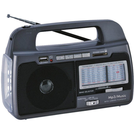 Supersonic 9 Band AM/FM/SW1-7 Portable Radio — SC-1082