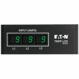 Eaton Tripp Lite Series 8.6kW 3-Phase Local Metered PDU, 208/120V Outlets (36 C13, 6 C19, 6 5-15/20R), 208V L21-30P, 6 ft. (1.83 m) Cord, 0U Vertical, TAA — PDU3MV6L2130