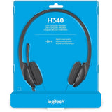 Logitech H340 USB Headset with Noise-Cancelling Mic — 981-000507