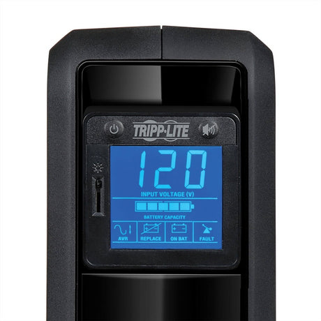 Eaton Tripp Lite Series OmniSmart LCD 120V 650VA 350W Line-Interactive UPS, Tower, LCD display, USB port — OMNI650LCD