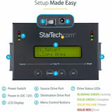 StarTech.com Standalone 2.5 / 3.5"? SATA Hard Drive Duplicator w/ Multi HDD / SSD Image Backup Library — SATDUP11IMG