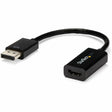 StarTech.com DisplayPort to HDMI Adapter, 4K 30Hz Active DP to HDMI Video Converter, Ultra HD DP 1.2 to HDMI 1.4 Monitor Adapter Dongle — DP2HD4KS