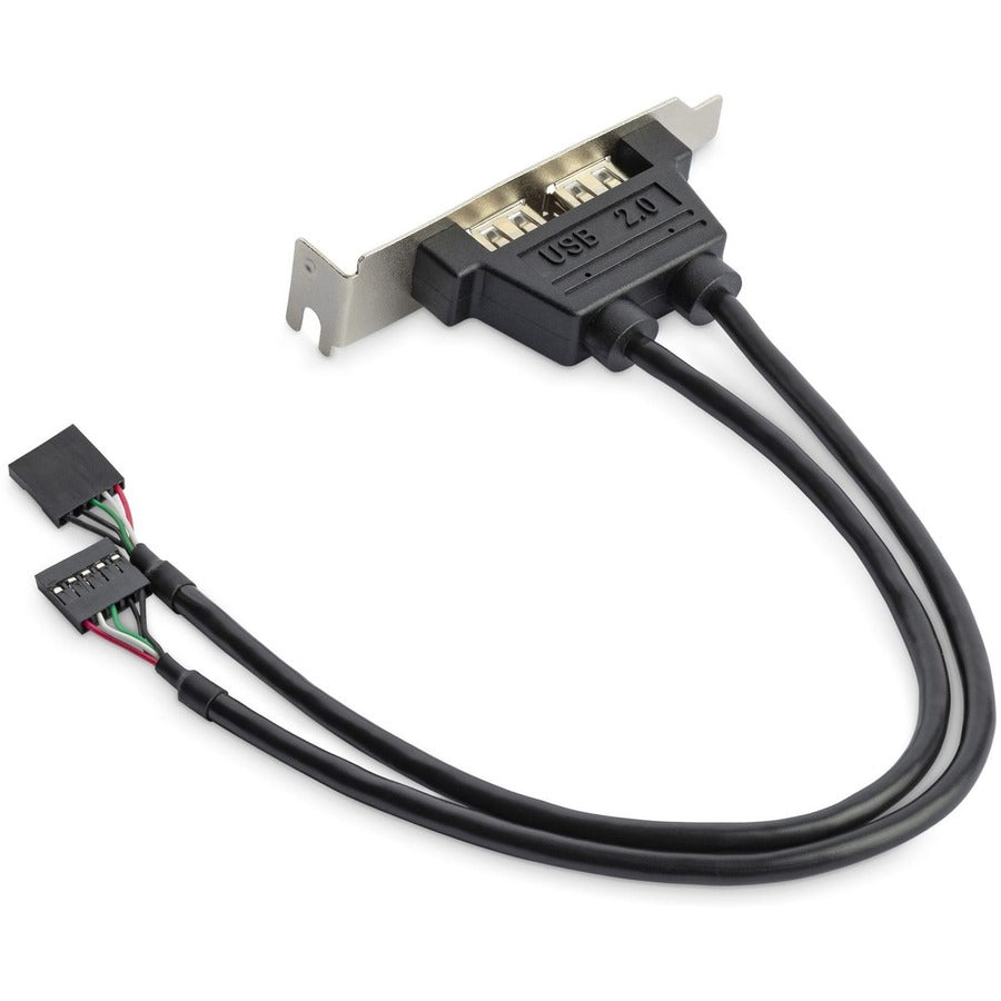 StarTech.com 2 Port USB A Female Low Profile Slot Plate Adapter — USBPLATELP
