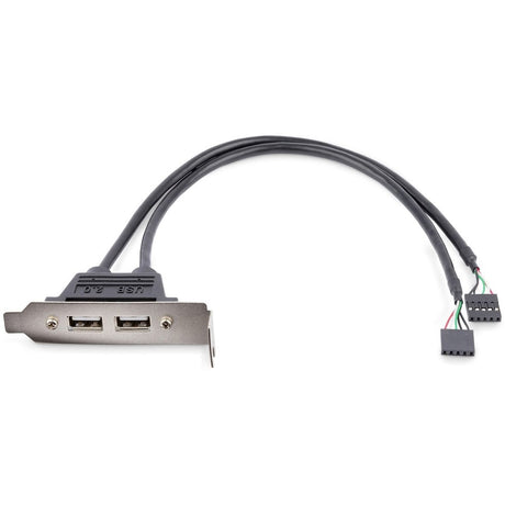 StarTech.com 2 Port USB A Female Low Profile Slot Plate Adapter — USBPLATELP