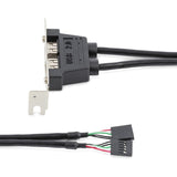 StarTech.com 2 Port USB A Female Low Profile Slot Plate Adapter — USBPLATELP