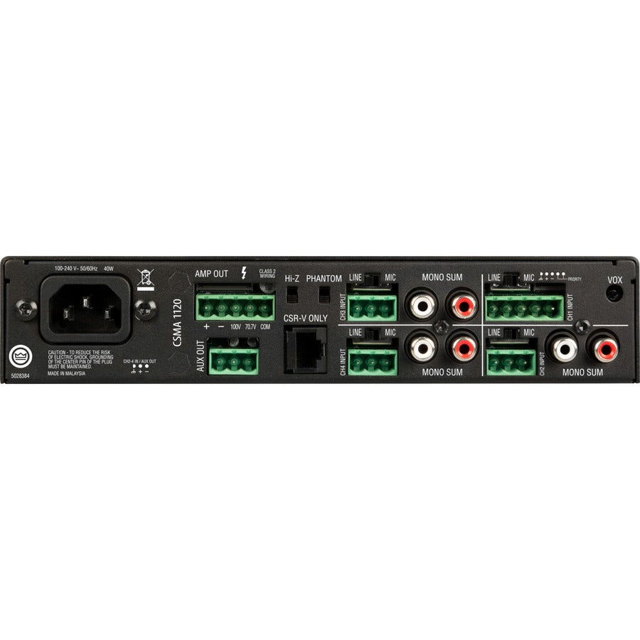 JBL Commercial CSMA 1120 Amplifier - 120 W RMS - 1 Channel — NCSMA1120-U-US