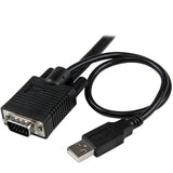 StarTech.com 2 Port USB VGA Cable KVM Switch - USB Powered with Remote Switch — SV211USB