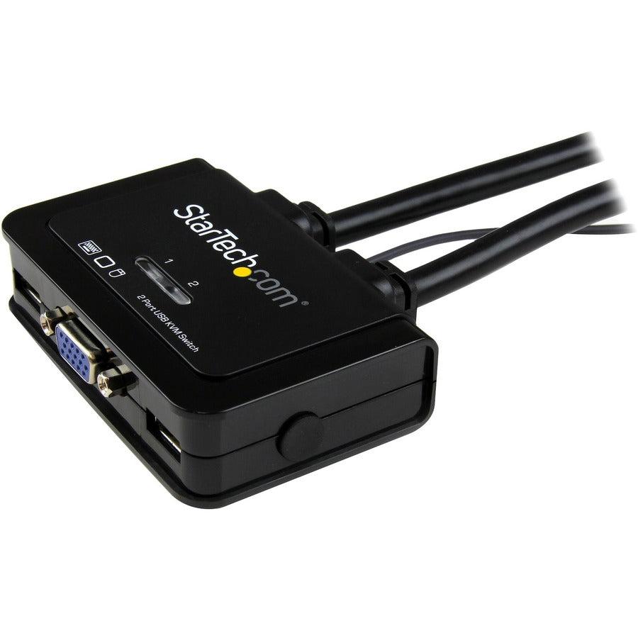 StarTech.com 2 Port USB VGA Cable KVM Switch - USB Powered with Remote Switch — SV211USB