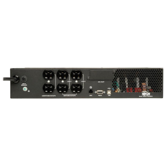Eaton Tripp Lite Series TAA SmartPro 120V 1kVA 800W Line-Interactive Sine Wave UPS, 2U Rack/Tower, Network Card Options, LCD, USB, 6 Outlets — SM1000RM2UTAA
