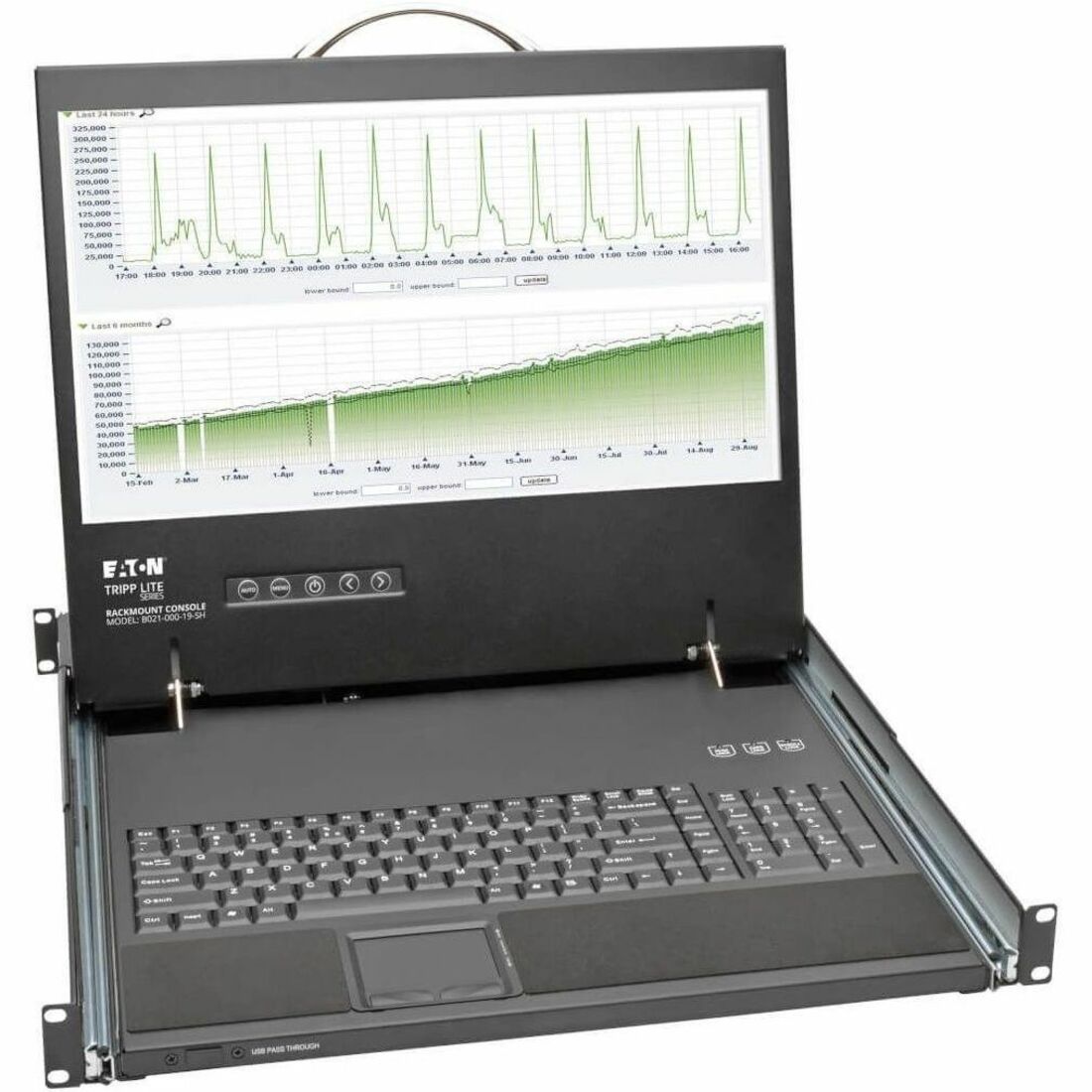 Eaton Tripp Lite Series 1U Rack-Mount Console with 19-in. LCD, Short-Depth; TAA Compliant — B021-000-19-SH