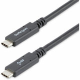 StarTech.com 6 ft (1.8m) USB C to USB C Cable, 5A 100W PD 3.0, Certified Works With Chromebook, USB-IF Certified, M/M, USB 3.0 (5Gbps) — USB315C5C6