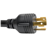 Eaton Tripp Lite Series Power Extension Cord, NEMA L5-30P to NEMA L5-30R- Heavy-Duty, 30A, 125V, 10 AWG, 15 ft. (4.57 m), Black, Locking Connectors — P046-015-LL-30A