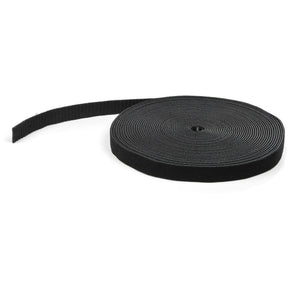 StarTech.com Hook-and-Loop Cable Management Tie - 50 ft. Bulk Roll - Black - Cut-to-Size Cable Wrap / Straps — HKLP50