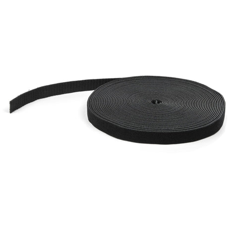 StarTech.com Hook-and-Loop Cable Management Tie - 50 ft. Bulk Roll - Black - Cut-to-Size Cable Wrap / Straps — HKLP50