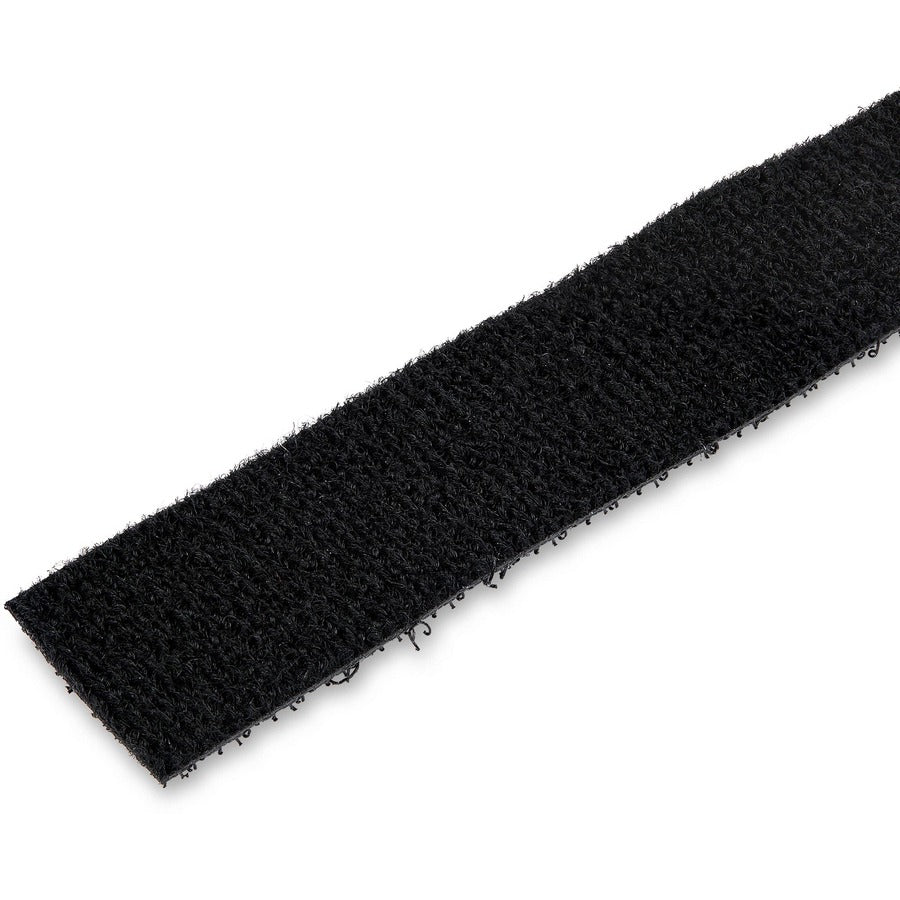 StarTech.com Hook-and-Loop Cable Management Tie - 50 ft. Bulk Roll - Black - Cut-to-Size Cable Wrap / Straps — HKLP50