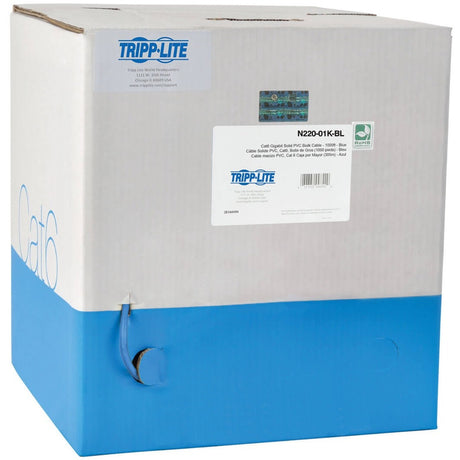 Eaton Tripp Lite Series Cat6 Gigabit Bulk UTP Stranded 24 AWG CMR PVC Cable, Blue, 1000 ft. (304.8 m) — N220-01K-BL