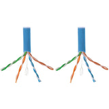 Eaton Tripp Lite Series Cat6 Gigabit Bulk UTP Stranded 24 AWG CMR PVC Cable, Blue, 1000 ft. (304.8 m) — N220-01K-BL