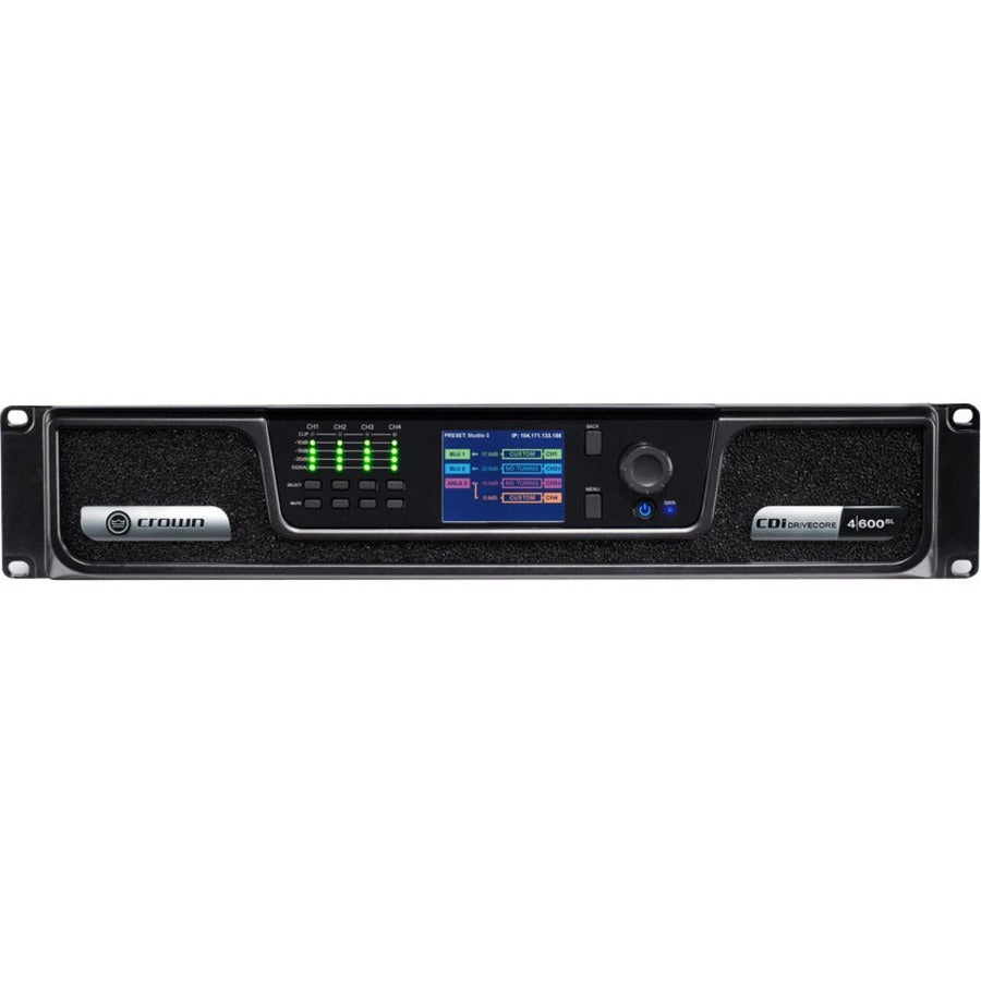Crown CDi DriveCore 4|600BL Amplifier - 2400 W RMS - 4 Channel — NCDI4X600BL-U-US