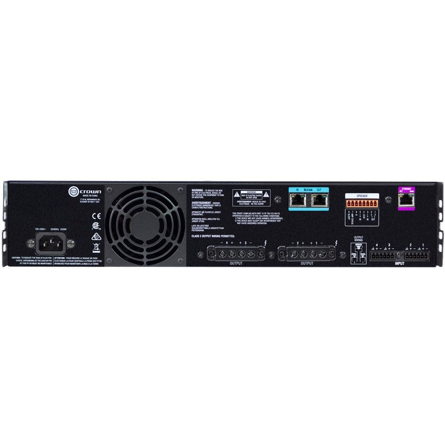 Crown CDi DriveCore 4|600BL Amplifier - 2400 W RMS - 4 Channel — NCDI4X600BL-U-US