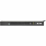 Eaton 1.9kW Single-Phase Switched PDU, LX Interface, 120V Outlets (8 5-15/20R), NEMA L5-20P/5-20P input, 12 ft. (3.66 m) Cord, 1U Rack, TAA — PDUMH20NET2LX