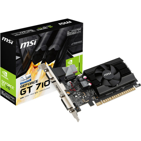 MSI NVIDIA GeForce GT 710 Graphic Card - 2 GB DDR3 SDRAM - Low-profile — G7102D3P