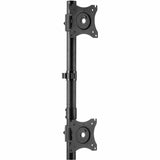 StarTech.com Vertical Dual Monitor Stand, Heavy Duty Steel, Monitors up to 27" (22lb/10kg), Vesa Monitor, Computer Monitor Stand — ARMBARDUOV