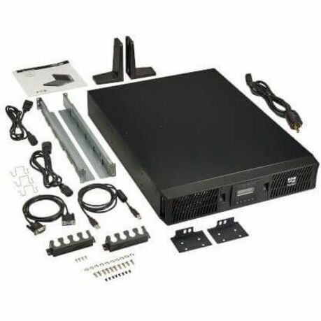 Eaton Tripp Lite Series SmartOnline 2200VA 2000W 208/230V Double-Conversion UPS - 10 Outlets, Extended Run, Network Card Option, LCD, USB, DB9, 2U Rack/Tower — SUINT2200LCD2U