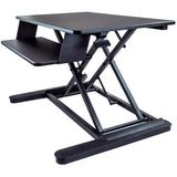 StarTech.com Sit Stand Desk Converter - Keyboard Tray - Height Adjustable Ergonomic Desktop/Tabletop Standing Desk - Large 35"x21" Surface — ARMSTSLG