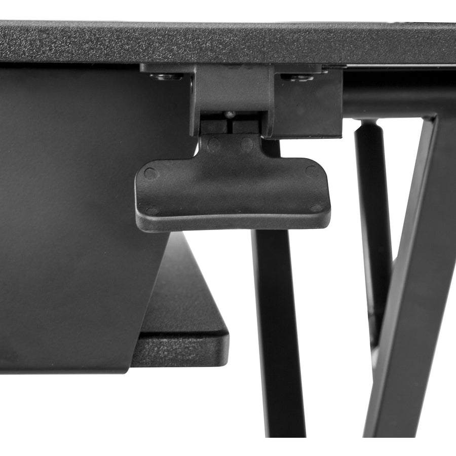StarTech.com Sit Stand Desk Converter - Keyboard Tray - Height Adjustable Ergonomic Desktop/Tabletop Standing Desk - Large 35"x21" Surface — ARMSTSLG