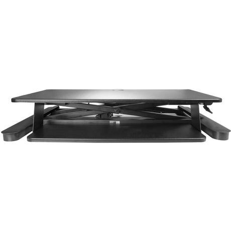 StarTech.com Sit Stand Desk Converter - Keyboard Tray - Height Adjustable Ergonomic Desktop/Tabletop Standing Desk - Large 35"x21" Surface — ARMSTSLG
