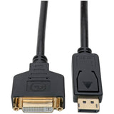 Eaton Tripp Lite Series DisplayPort to DVI Adapter Video Converter, Black (M/F), 1 ft. (0.31 m) — P134-001-GC