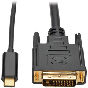 Eaton Tripp Lite Series USB-C to DVI Active Adapter Cable (USB-C to DVI-D Dual Link M/M), 3 ft. (0.9 m) — U444-003-D