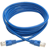 Eaton Tripp Lite Series Cat6a 10G Snagless Shielded STP Ethernet Cable (RJ45 M/M), PoE, Blue, 10 ft. (3.05 m) — N262-010-BL