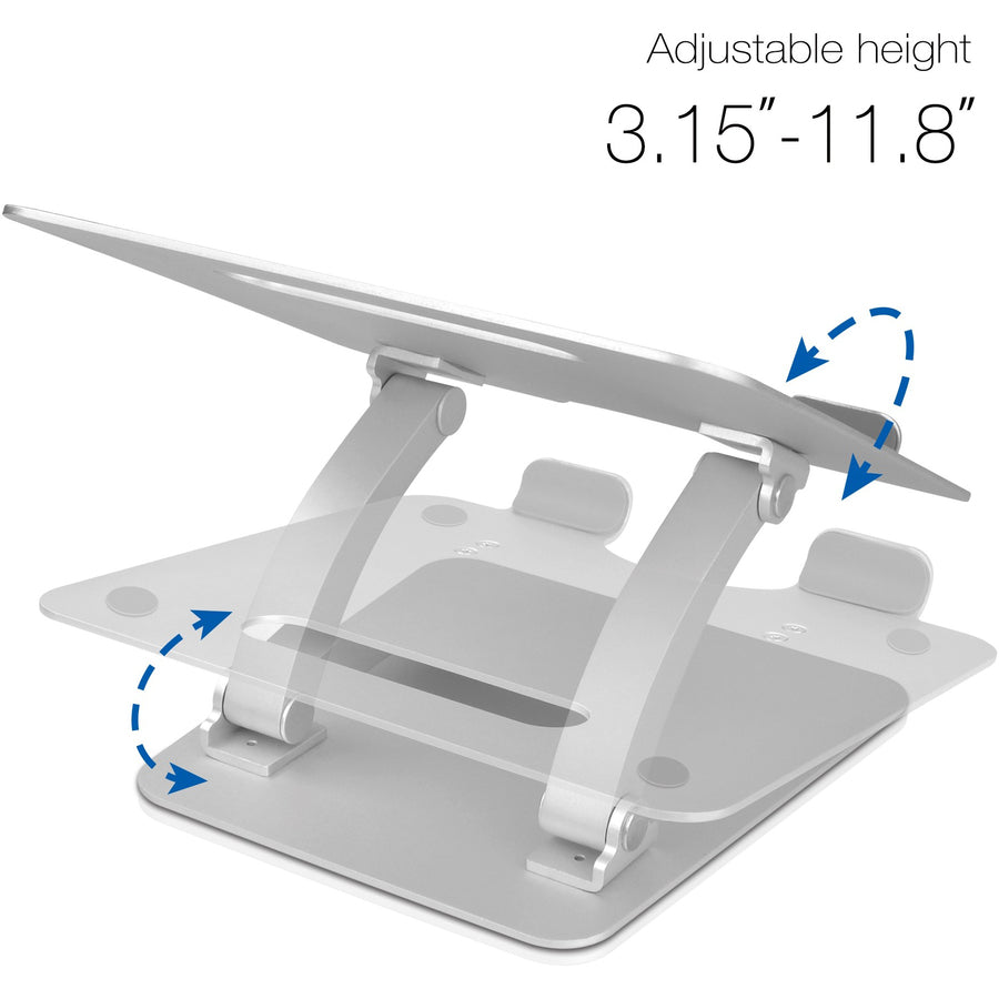 SIIG Adjustable Aluminum Laptop Stand for Macbook and PC — CE-MT2C12-S1