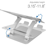 SIIG Adjustable Aluminum Laptop Stand for Macbook and PC — CE-MT2C12-S1