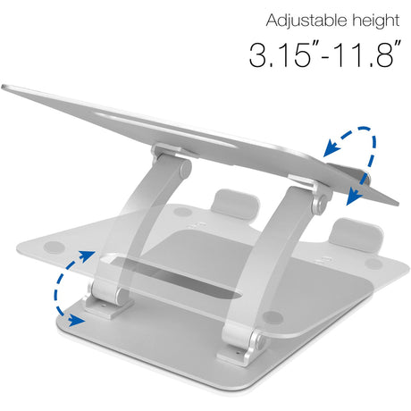 SIIG Adjustable Aluminum Laptop Stand for Macbook and PC — CE-MT2C12-S1
