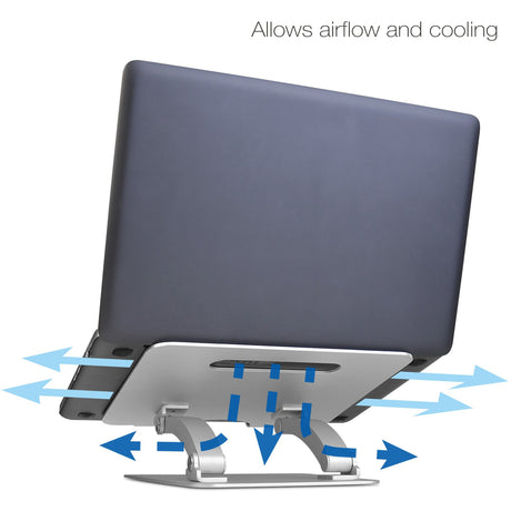 SIIG Adjustable Aluminum Laptop Stand for Macbook and PC — CE-MT2C12-S1