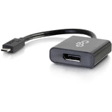 C2G USB C to DisplayPort Adapter - USB Type-C to DP - 4K 30Hz - Black - M/M — 29482