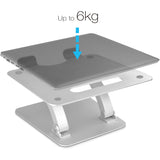 SIIG Adjustable Aluminum Laptop Stand for Macbook and PC — CE-MT2C12-S1