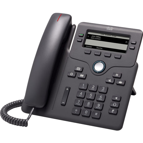 Cisco 6851 IP Phone - Corded - Corded - 3 Multiple Conferencing - Wall Mountable, Desktop - Charcoal — CP-6851-3PW-NA-K9=