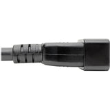Eaton Tripp Lite Series C20 to C13 Power Cord for Computer - Heavy-Duty, 15A, 100-250V, 14 AWG, 3 ft. (0.91 m), Black — P032-003
