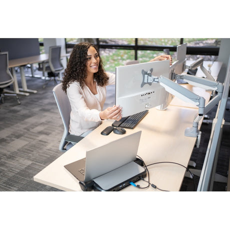 Kensington SmartFit Mounting Arm for Monitor - Silver Gray — K55471WW