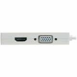 Eaton Tripp Lite Series USB-C Multiport Adapter (M/3xF) - 4K HDMI, DVI, VGA, HDCP, White — U444-06N-HDV4K