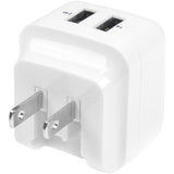 StarTech.com Travel USB Wall Charger &acirc;&euro;" 2 Port &acirc;&euro;" White &acirc;&euro;" Universal Travel Adapter &acirc;&euro;" International Power Adapter &acirc;&euro;" USB Charger — USB2PACWH