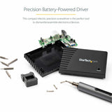 StarTech.com 20-Bit Electric Precision Screwdriver Set, Cordless/Battery Powered, Magnetic Bit Driver Kit for Laptop/Computer/Phone Repair — CTK20PCEDRIVE
