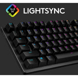 Logitech G512 CARBON LIGHTSYNC RGB Mechanical Gaming Keyboard with GX Brown switches and USB passthrough (Tactile) — 920-009342