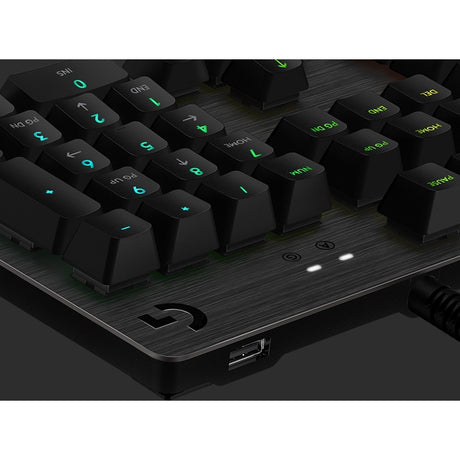 Logitech G512 CARBON LIGHTSYNC RGB Mechanical Gaming Keyboard with GX Brown switches and USB passthrough (Tactile) — 920-009342