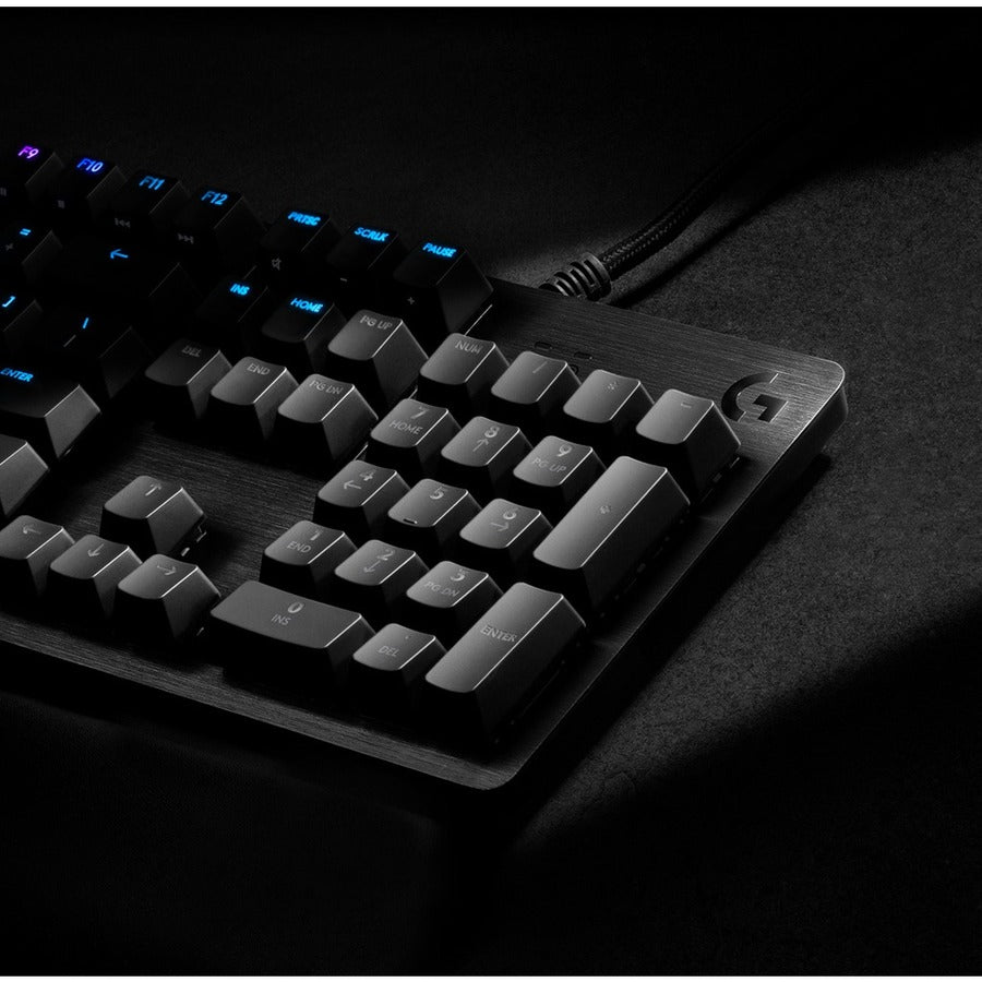 Logitech G512 CARBON LIGHTSYNC RGB Mechanical Gaming Keyboard with GX Brown switches and USB passthrough (Tactile) — 920-009342