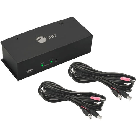 SIIG 2x1 Dual View USB HDMI KVM Switch - 4K 30Hz — CE-KV0711-S1