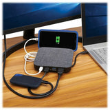 Eaton Tripp Lite Series USB-C Dock with Optional Internal Hard Drive, 4K HDMI, USB 3.x (5Gbps), USB-A/USB-C Hub, SATA III, 100W PD Charging, Gray — U442-DOCK17-GY